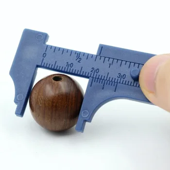 Нови 10-см. мини пластмасова штангенциркуль Малък штангенциркуль Walnut Mini Може да се носи с удобен штангенциркулем
