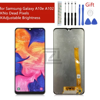 За Samsung Galaxy A10e LCD дисплей A102 2019 Сензорен екран Дигитайзер в събирането с рамка SM-A102U подмяна на екрана Ремонт на част от