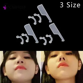 6ШТ 3 * размер Козметични Носа За Стягане на моста на носа Масажен Инструмент За Даване на форма на Носа, Без болка