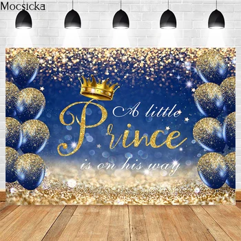 На фона на рождения Ден на нашата Малка принцеса Украса за парти със Златен блясък честит Рожден Ден, Детски Душ, студиен реквизит за снимки, банер
