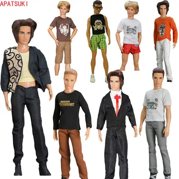 Мультистильный комплект дрехи за кукли Кен, топ, риза, къси панталони, костюми за момчета, Барби, аксесоари за кукли Кен, детски играчки
