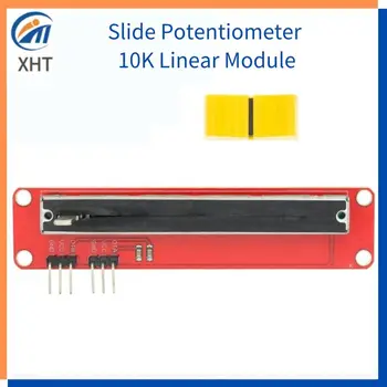 Линеен модул потенциометъра приплъзване 10K с двоен изход за блок Arduino AVR