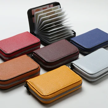 1 бр. модни проста универсална чанта за съхранение на кредитни карти на 24 карти за мъже и жени