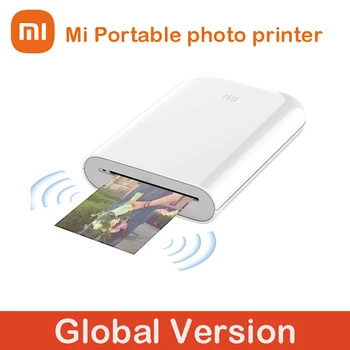 Глобалната версия на преносим фотопринтер Xiaomi Mi AR Photo ZINK Thermal Pocket Mini с поддръжка на безжичен Bluetooth принтер Mi Home APP