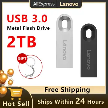 Lenovo 2TB Usb 3.0 Флаш устройства Висока Метална Стик 1TB 512GB 256GB Преносим Usb-диск Водоустойчив Memoria Usb Flash Disk