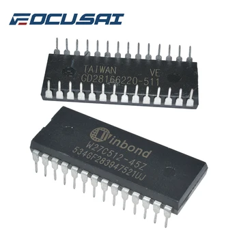 Чип FOCUSAI W27C512 IC W27C512-45Z 28DIP IC EEPROM 512KBIT Оригинални интегрални схеми