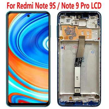  LCD дисплей Note 9S за Redmi Note 9S LCD дисплей Сензорен Екран С Рамка 6,67 