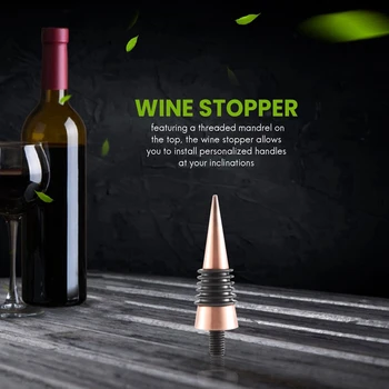 2X Тапа за бутилки, Класическа тапа за бутилки с резба вложка, корк Вино и Оборудване за превръщането на виното, проект 