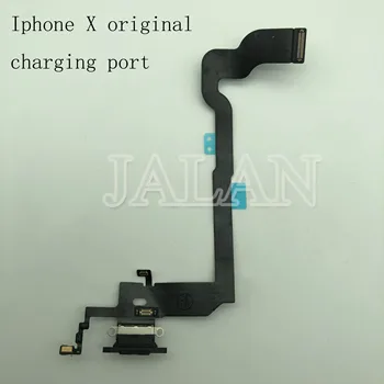 1 бр. Гъвкав кабел за зареждане USB порт за зарядно устройство Конектор за док-станция с микрофон Гъвкав кабел за iPhone X подмяна на вътрешните части на телефона ремонт