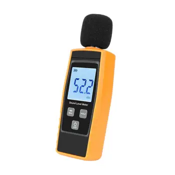 Измерител на нивото на звука, цифрово ръчно измерване на нивото на шума Sonometros, измерване на нивото на звука в децибели 30-130 db, мини-измерител на звука