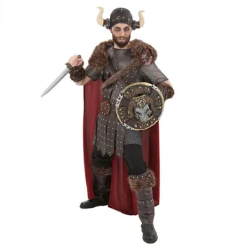 Средновековен костюм на рицар от епохата на Ренесанса, викинга, пират, кожен колан, костюм на Английски воин, парти, cosplay, Дрехи лидер на викингите, декорации