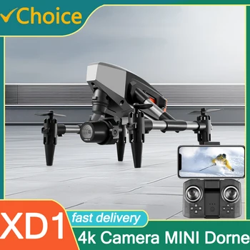 Мини-дрон XD1 4K с оптично позициониране на потока, безпилотен самолет с камера, четырехосевой сплав, с двойна камера, професионален безпилотен самолет с дистанционно управление