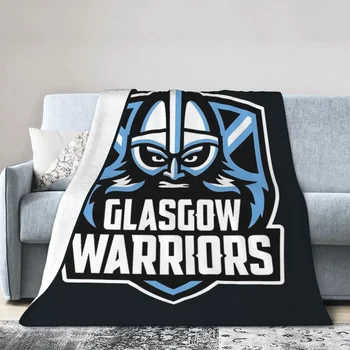 Одеало Glasgow Warriors Меко Топло Фланелевое Завеси, Покривки за легла, хол, домашно Дивана за Пикник, пътуване
