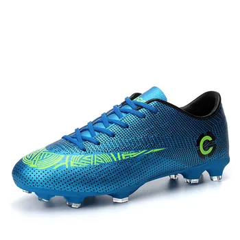Мъжки професионални футболни обувки за момчета TF FG сини футболни обувки, спортни обувки